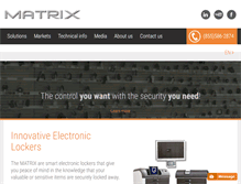 Tablet Screenshot of matrix-cabinet.com